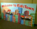 kidstown welcome sign