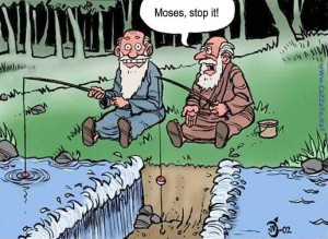 fishing with Moses