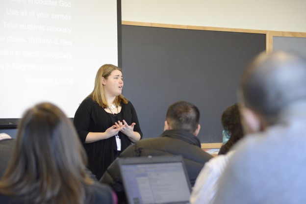 Morgan Schmidt teaching at Open Boston